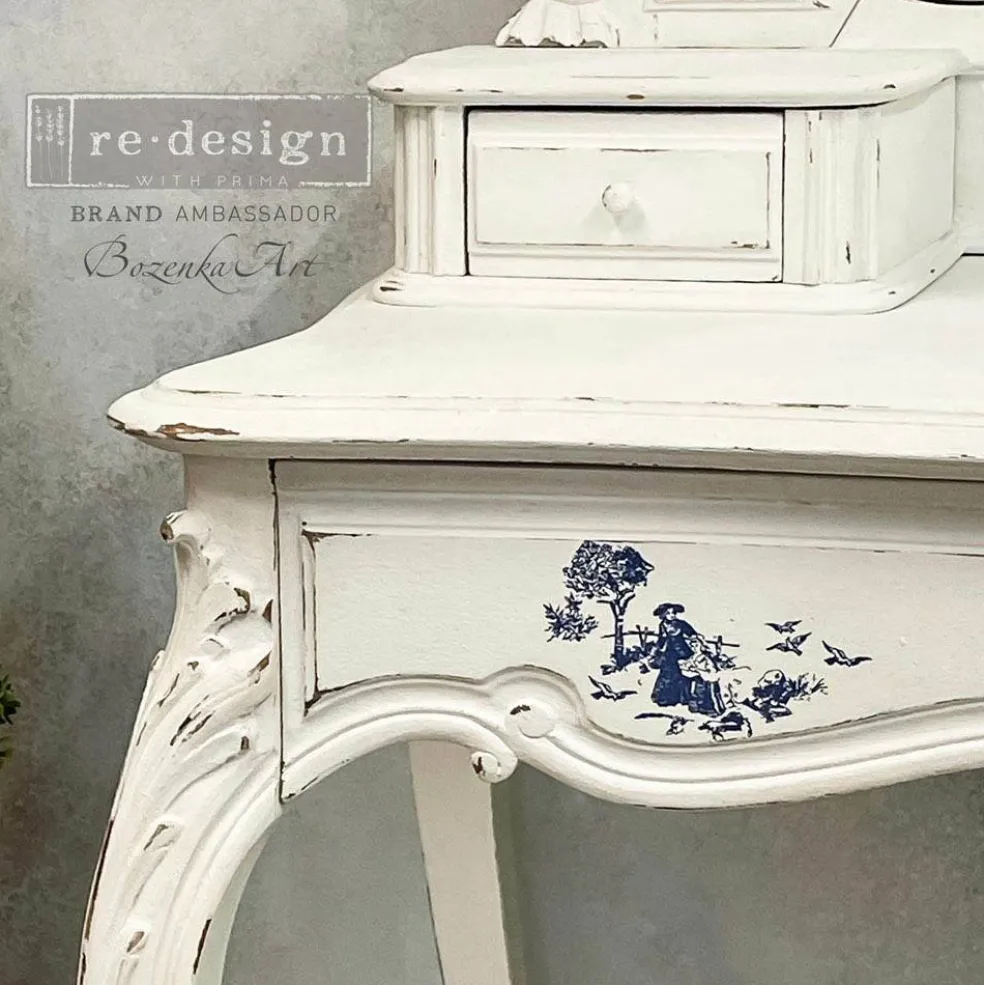 Redesign With Prima Decor Small Transfers - Toile - 3 sheets , 6"x12" 655350656744