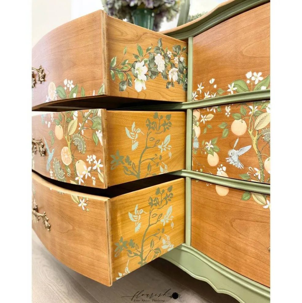 Redesign With Prima Decor Transfers - Orange Grove - total sheet size 24"x 35" , cut into 3 sheets 655350656515