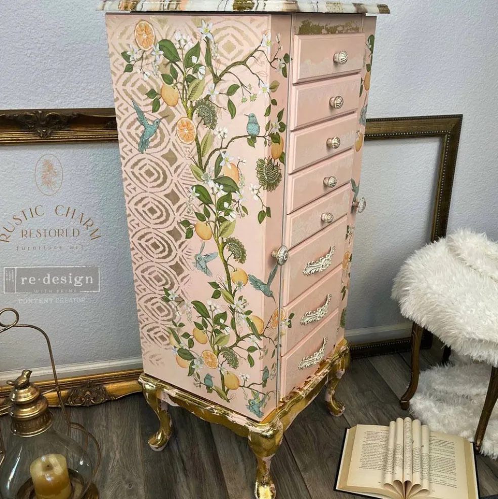 Redesign With Prima Decor Transfers - Orange Grove - total sheet size 24"x 35" , cut into 3 sheets 655350656515