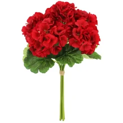 14" Red Geranium Real Touch Bush by Ashland®