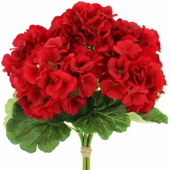 14" Red Geranium Real Touch Bush by Ashland®