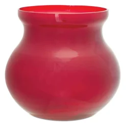 6" Red Glass Vases, 2ct.