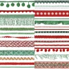 Red & Green Ribbon Trim by Celebrate It®, 25ct.