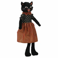 22" Red & Orange Cat Sitter Tabletop Décor by Ashland®