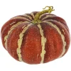 9.5" Red Orange Decorative Pumpkin by Ashland®