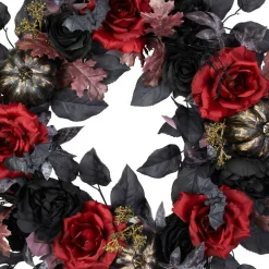 24" Red Rose & Bat Real Touch Wreath by Ashland®