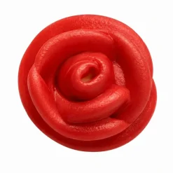 Red Royal Icing Roses – 1" Edible Cake & Cupcake Decorations, 6 Count