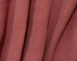Red Washed Irish Linen Moygashel Slub Solid Canvas Woven Fabric By the Yard