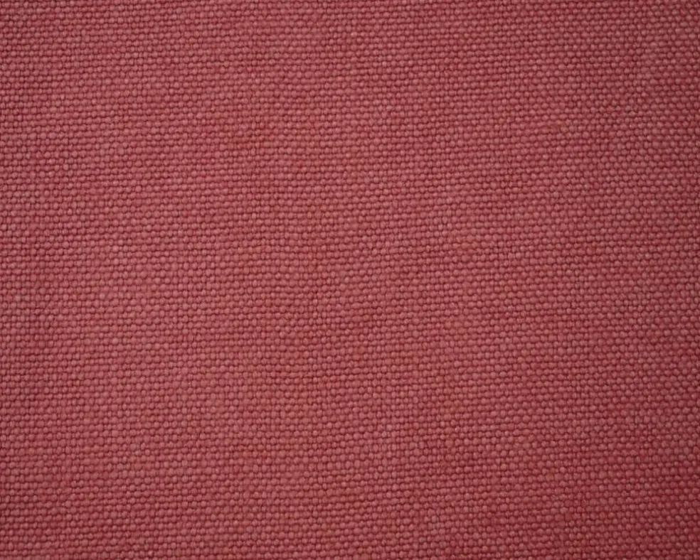 Red Washed Irish Linen Moygashel Slub Solid Canvas Woven Fabric By the Yard