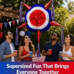 Red, White, and Blue Patriotic Piñata