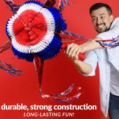 Red, White, and Blue Patriotic Piñata