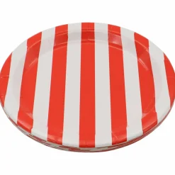 7" Red & White Stripes Snack Plates, 10ct. by Celebrate Itâ„¢