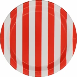 7" Red & White Stripes Snack Plates, 10ct. by Celebrate It™