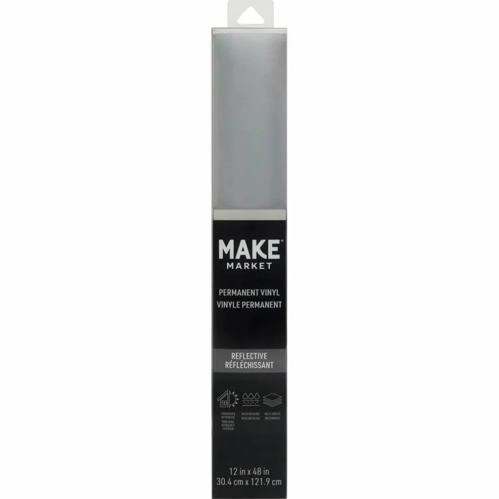 Reflective Silver Permanent Vinyl by Make Market®