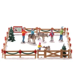 Reindeer Petting Zoo - Lemax Santa's Wonderland