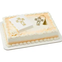 Religious Bible and Cross Pendant Cake Kit