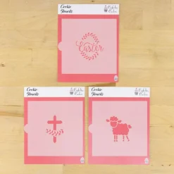 Religious Easter 3 Piece Cookie Stencil Bundle