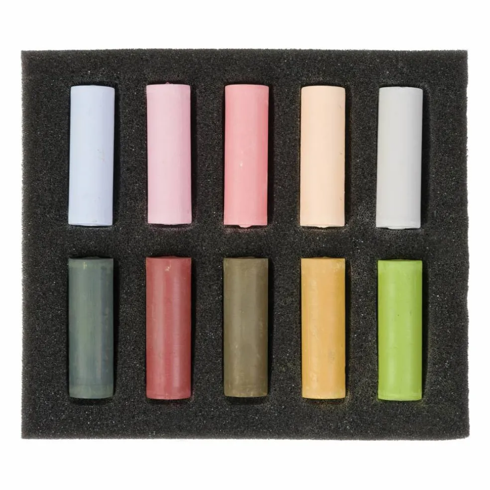 Rembrandt 10 Color Half Stick Soft Pastel Set