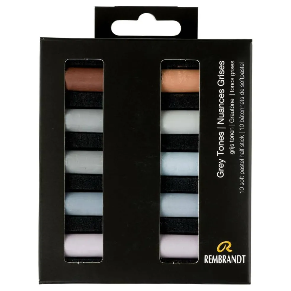 Rembrandt 10 Color Half Stick Soft Pastel Set