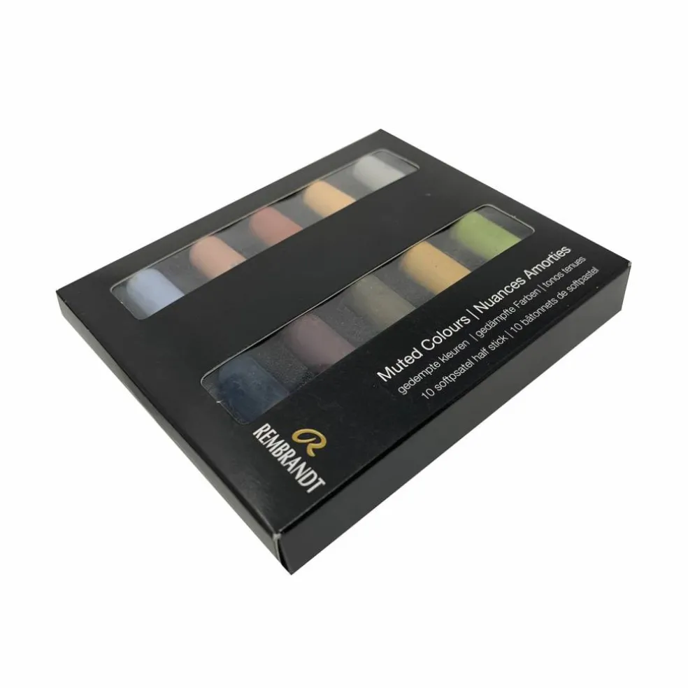 Rembrandt 10 Color Half Stick Soft Pastel Set
