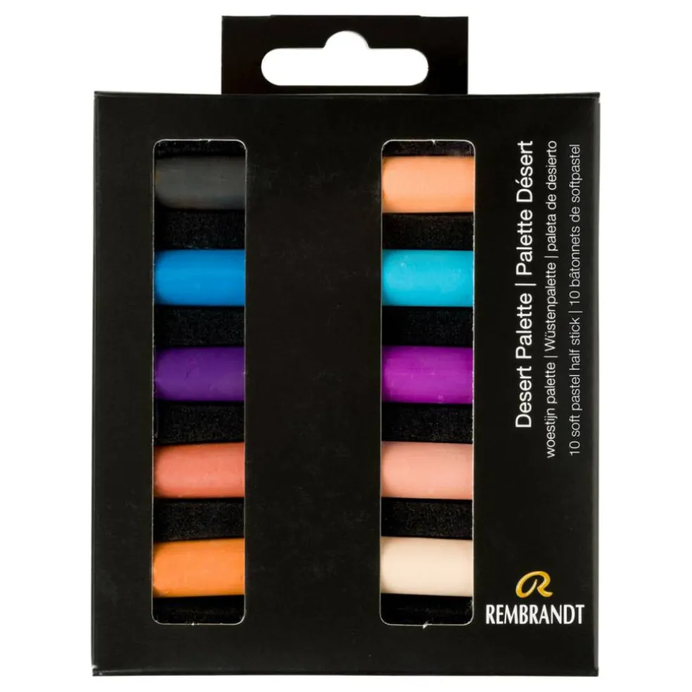 Rembrandt 10 Color Half Stick Soft Pastel Set