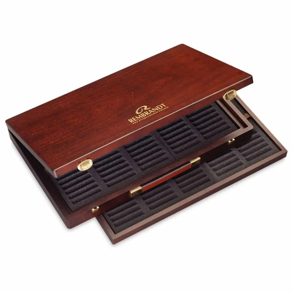 Rembrandt Soft Pastels Empty Storage Box - Wood, for 150 pastels
