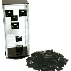 Revolving Rotating Acrylic Earring Display & 100 1 1/2