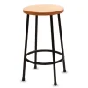 Richeson Lyptus and Steel Stool - 24"H, Round