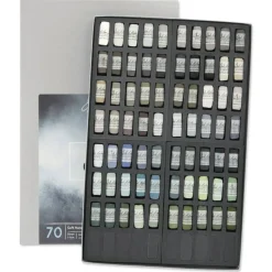 Richeson Soft Handrolled Pastels - Greys, Set of 70