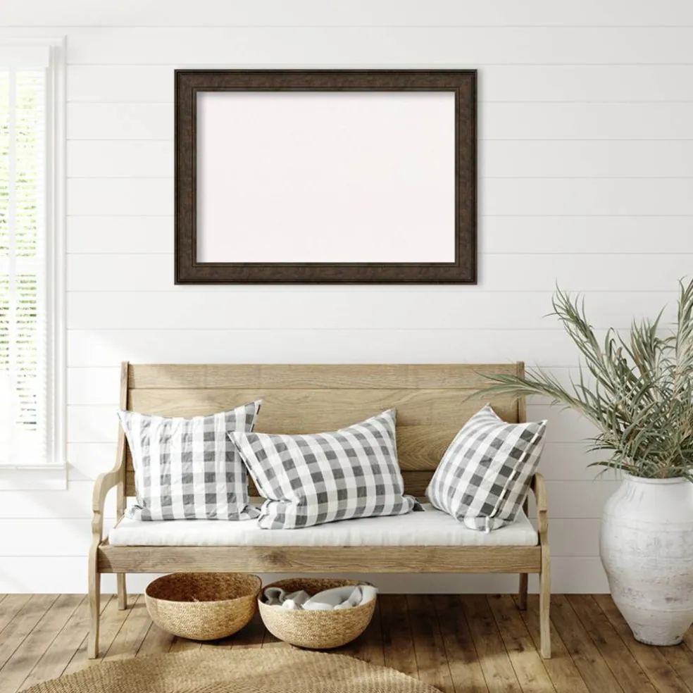 Ridge Framed Corkboard, White Cork