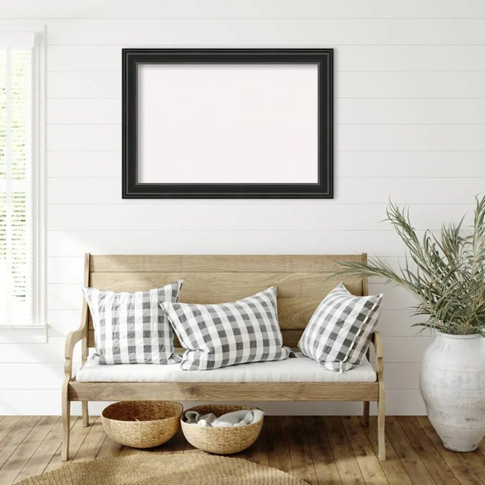 Ridge Framed Corkboard, White Cork