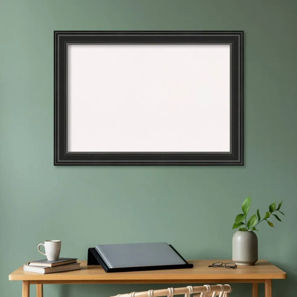 Ridge Framed Corkboard, White Cork