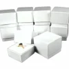 10 Ring Boxes White Gift Jewelry Displays Showcases