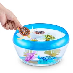 Robo Turtle Robotic Swimming Turtle (Green + Pink) by ZURU Water Activated, Comes with Batteries, Exclusive (2 Pack)