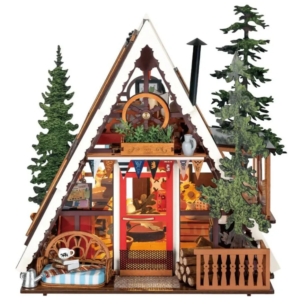 Rolife A-Frame Cabin DIY Miniature House DG181