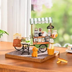 Rolife Aromatic Coffee Cart DIY Miniature House DG182