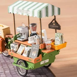 Rolife Aromatic Coffee Cart DIY Miniature House DG182