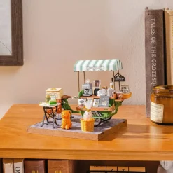 Rolife Aromatic Coffee Cart DIY Miniature House DG182