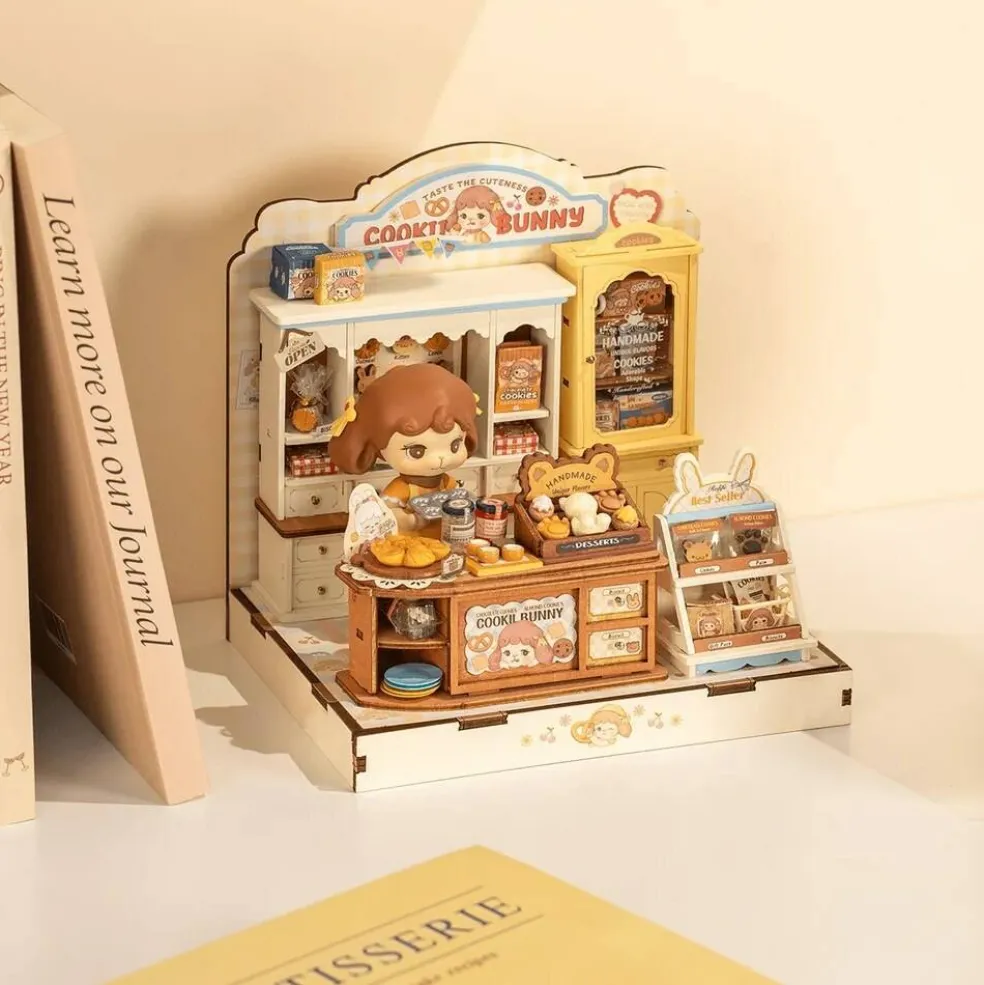 Rolife Cookii Bunny's Cookie Shop DIY Miniature House DG177