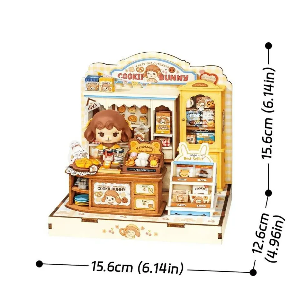 Rolife Cookii Bunny's Cookie Shop DIY Miniature House DG177