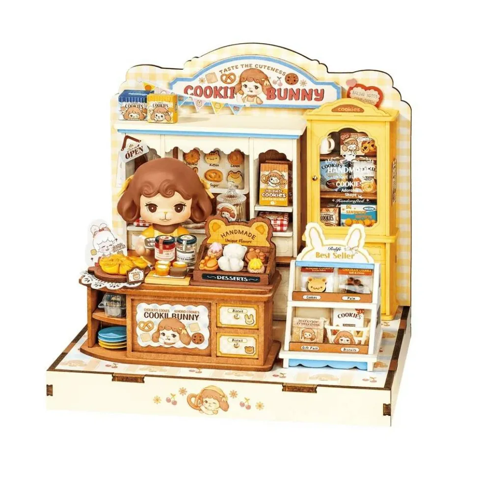 Rolife Cookii Bunny's Cookie Shop DIY Miniature House DG177