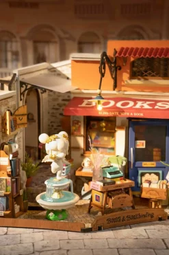 Rolife® Corner Bookstore DIY Miniature House Kit