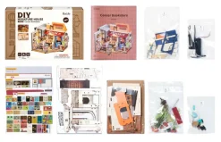 Rolife® Corner Bookstore DIY Miniature House Kit