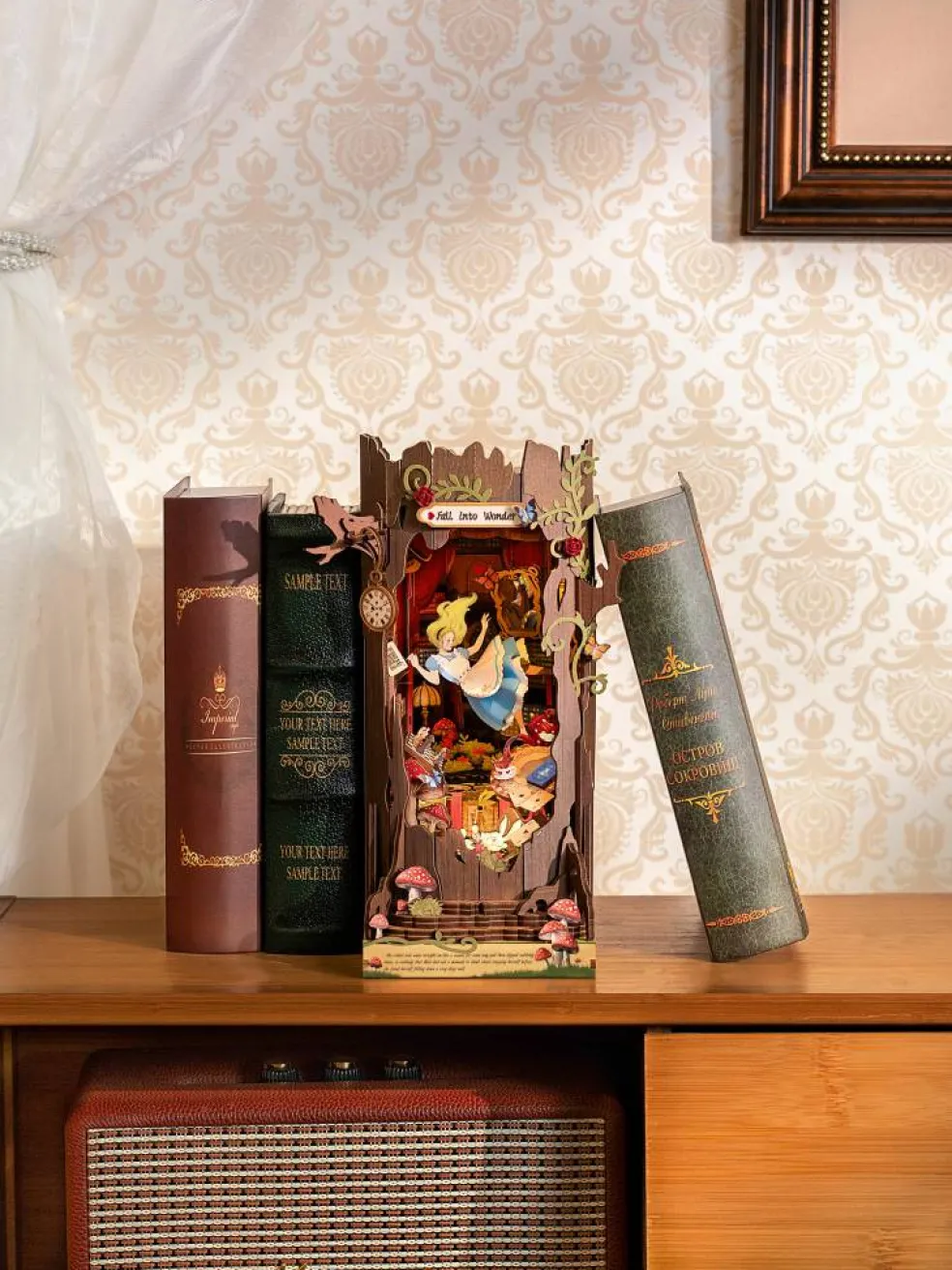 Rolife® Fall into Wonder DIY Book Nook Shelf Insert Kit