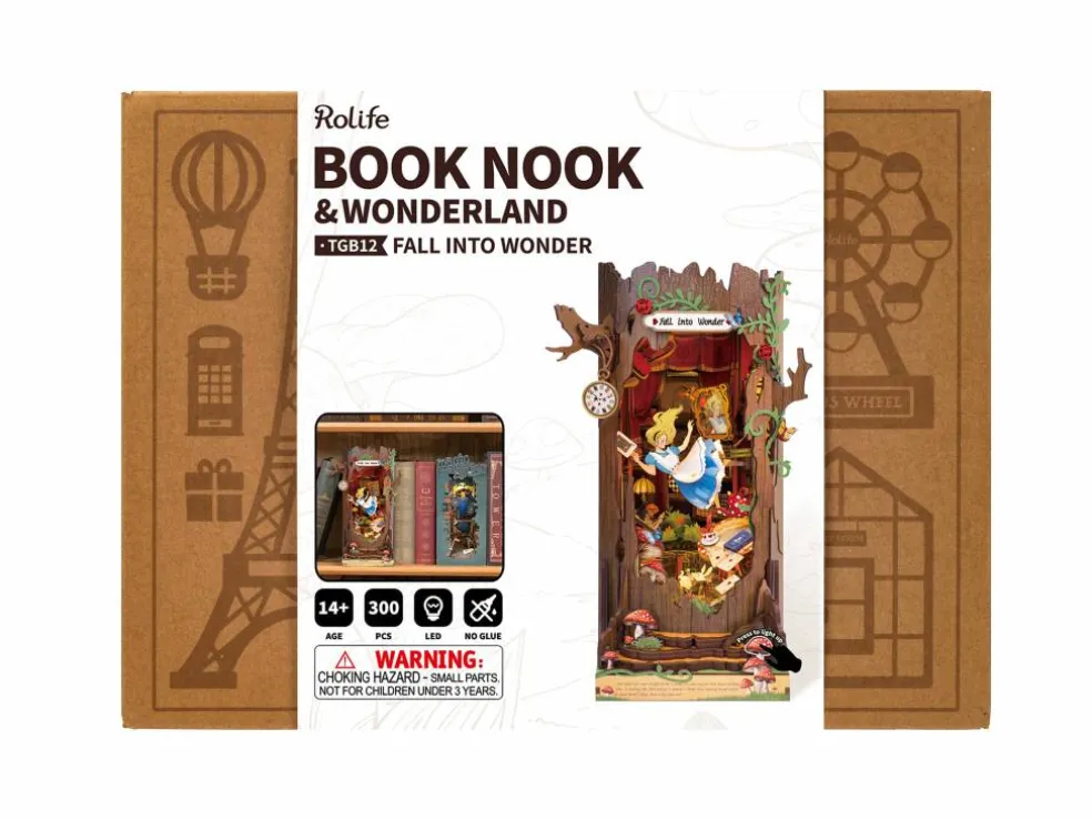 Rolife® Fall into Wonder DIY Book Nook Shelf Insert Kit