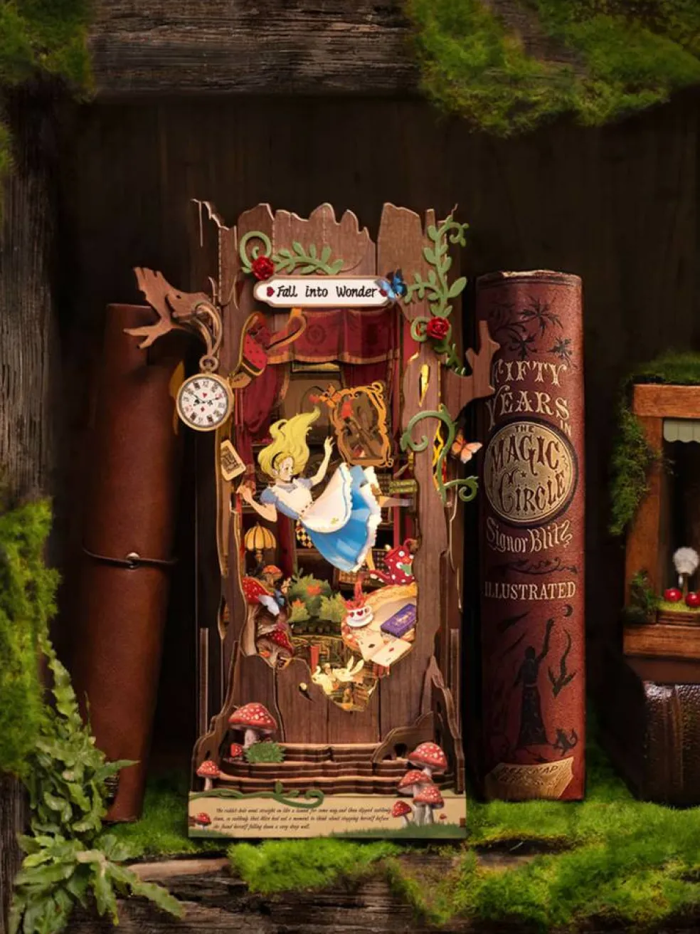 Rolife® Fall into Wonder DIY Book Nook Shelf Insert Kit