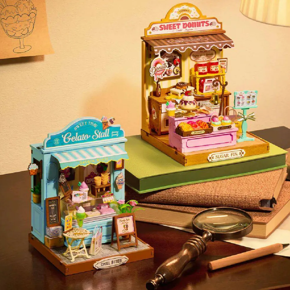 Rolife Gelato Stall DIY Miniature House DS052