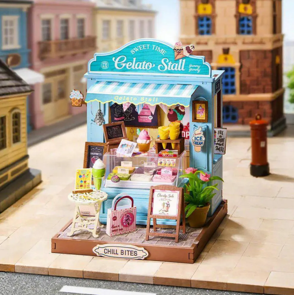 Rolife Gelato Stall DIY Miniature House DS052