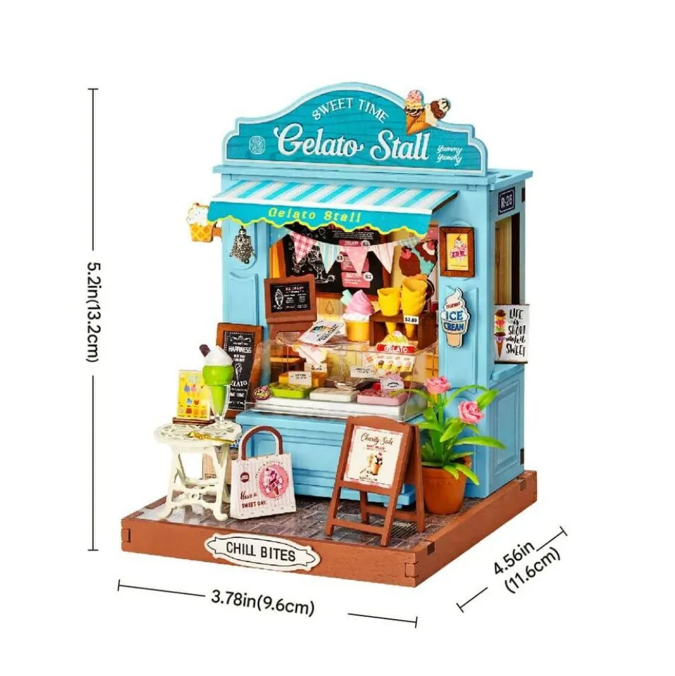 Rolife Gelato Stall DIY Miniature House DS052