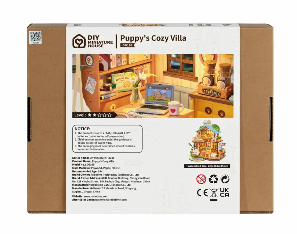 Rolife® Puppy's Cozy Villa DIY Miniature House Kit